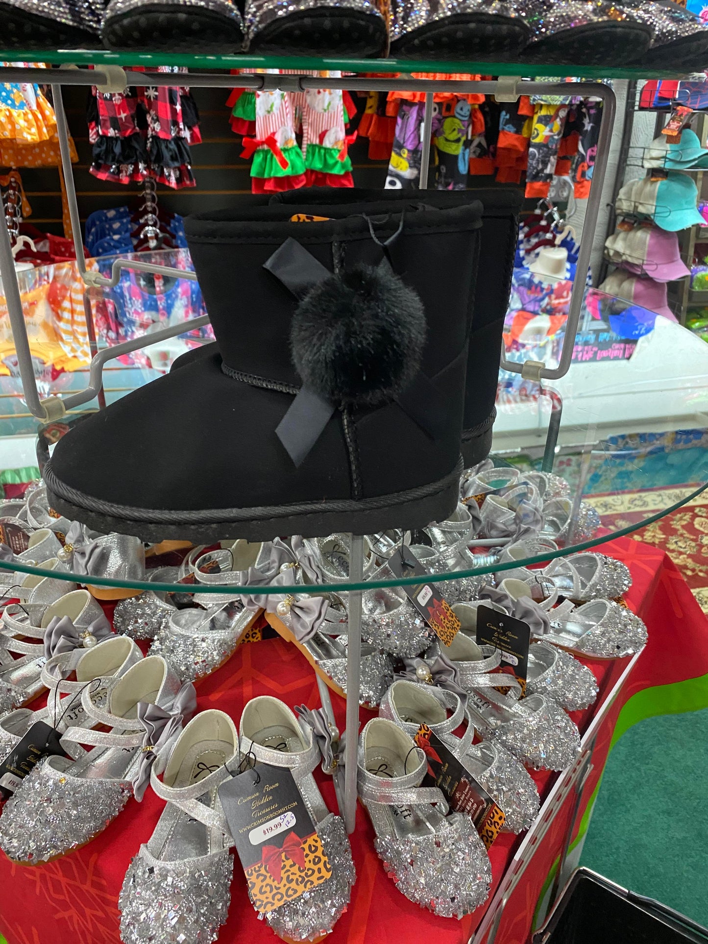 Black Fur Boots