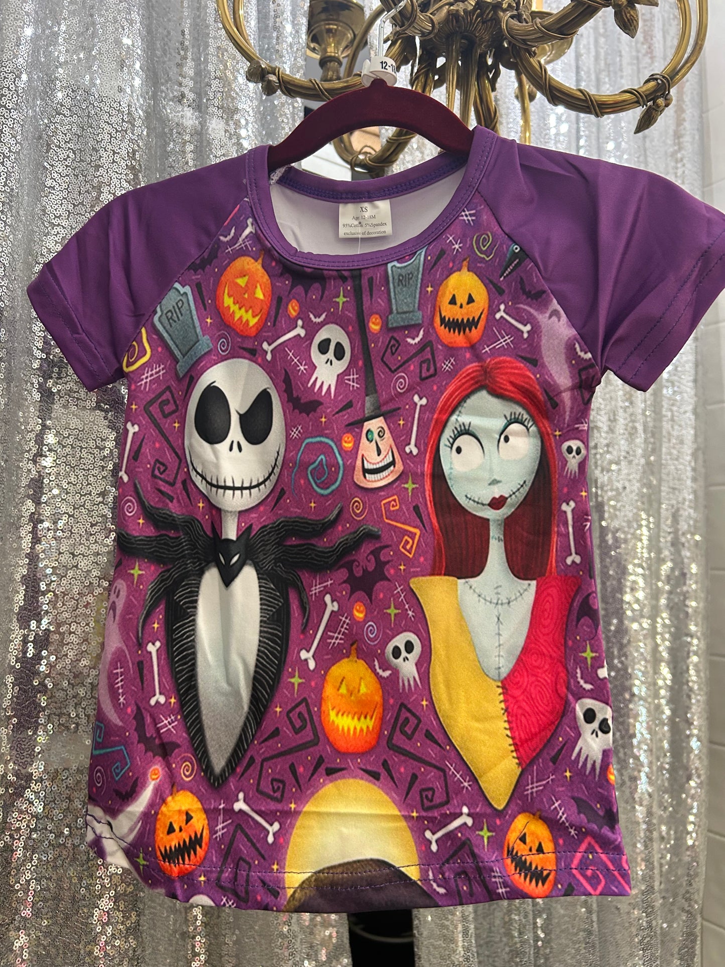 Jack Skellington & Sally Shirt Nightmare Before Christmas Halloween