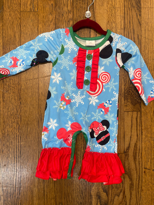Mickey Mouse Christmas Onesie/Romper