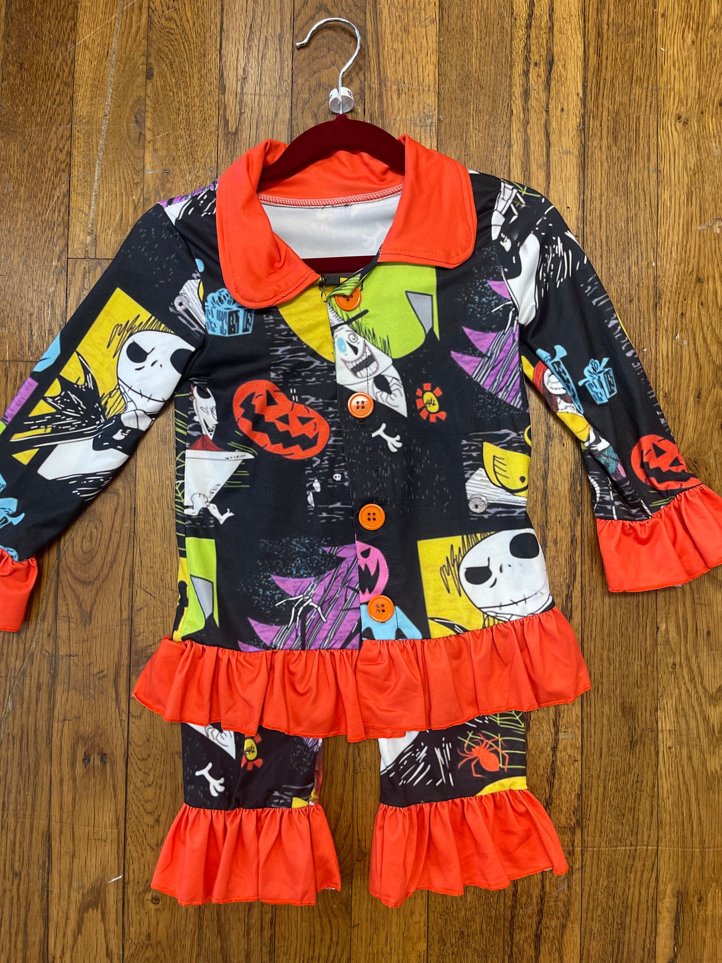 Long Sleeve Nightmare Before Christmas Pajamas Halloween