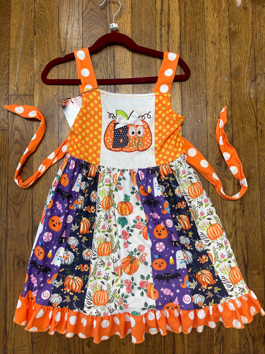 Halloween Pumpkin Tank Dress