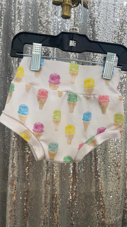 White Ice Cream Bummies