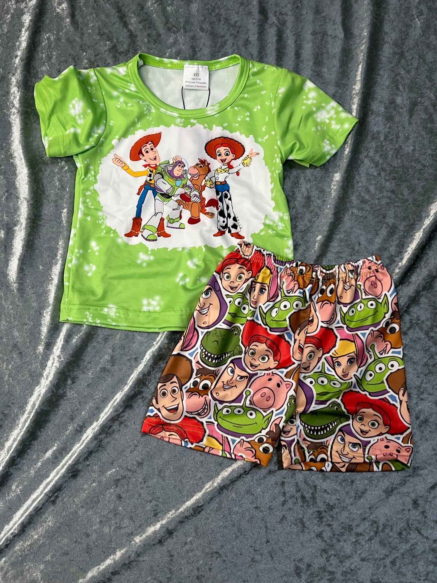 Green Toy Story Shorts Set