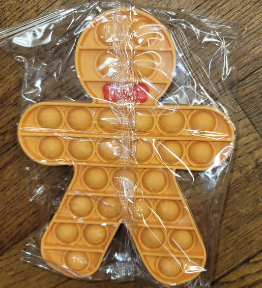 Fidget Popper - Gingerbread Man