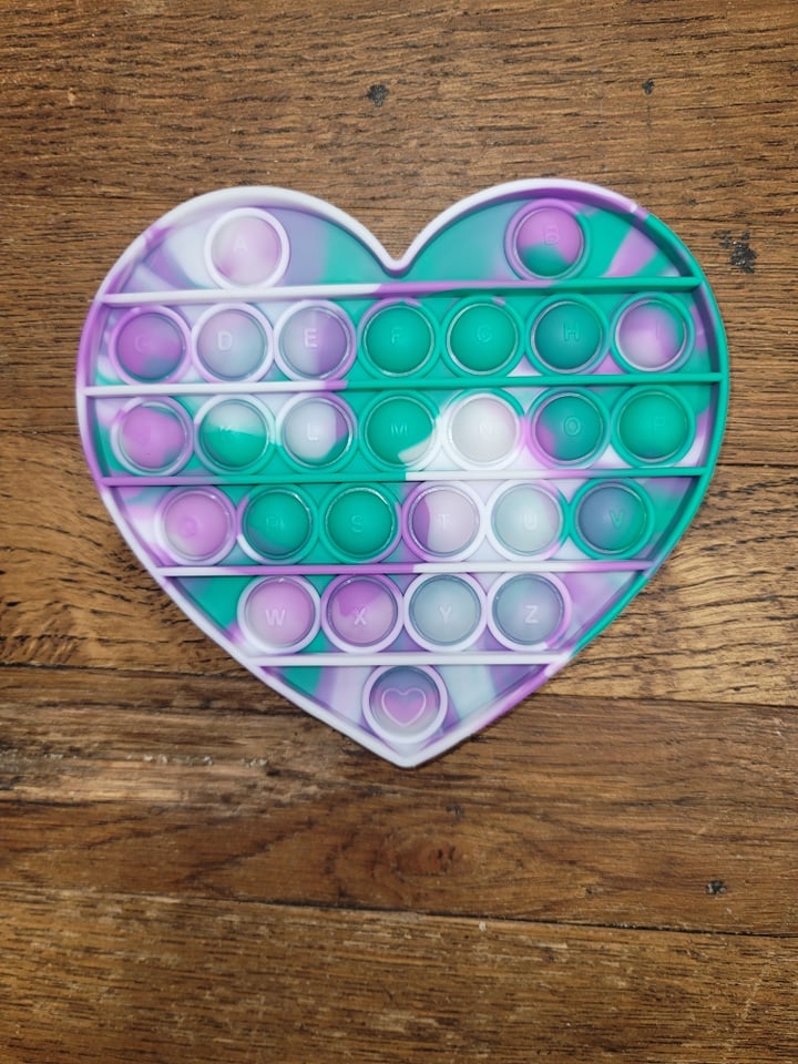 Fidget Popper - ABC Heart