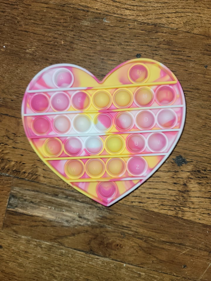 Fidget Popper - ABC Heart