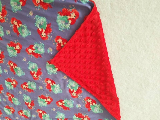 Little Mermaid Minky Blanket