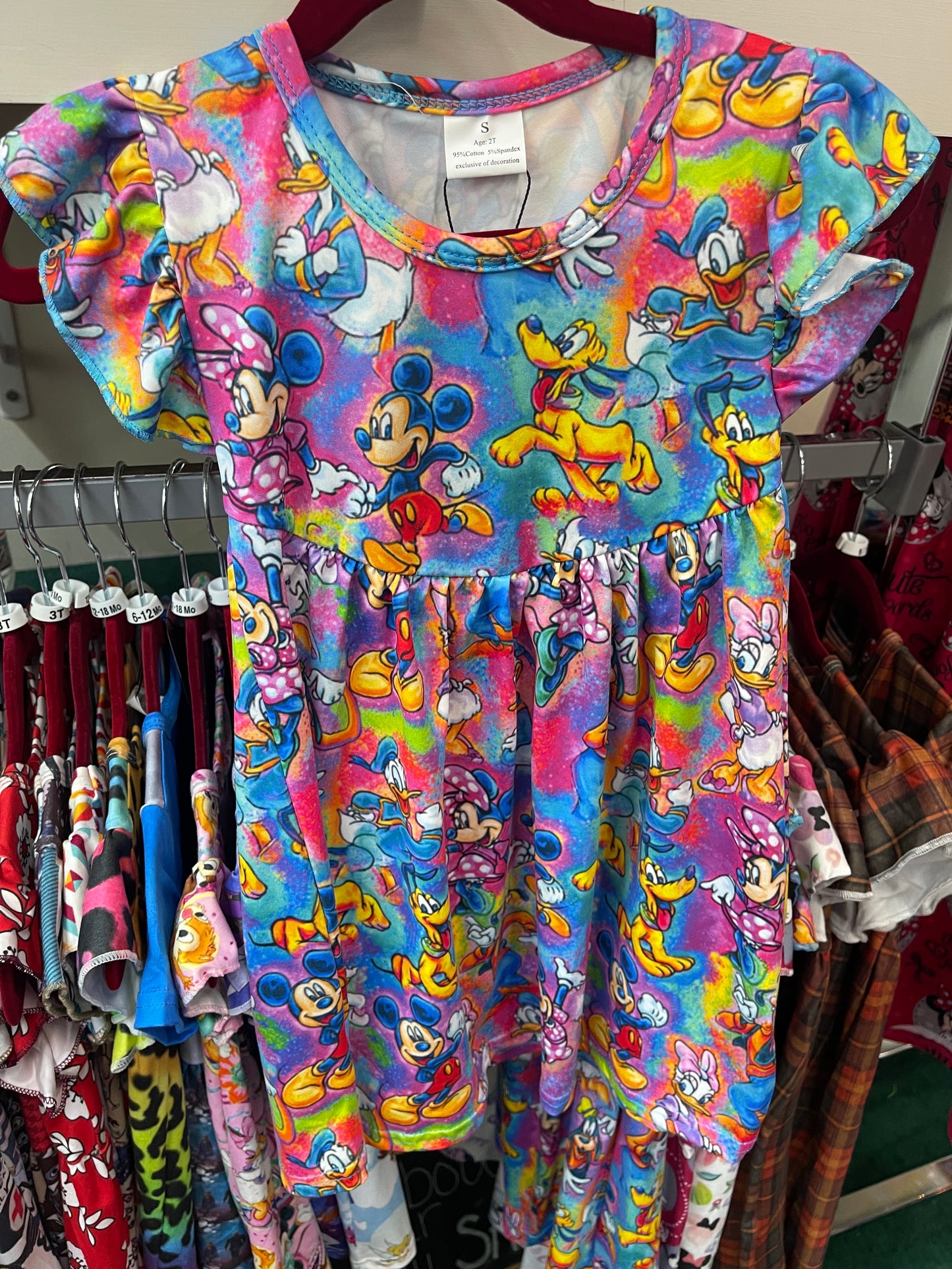 Disney Multi-colored Paisley Dress