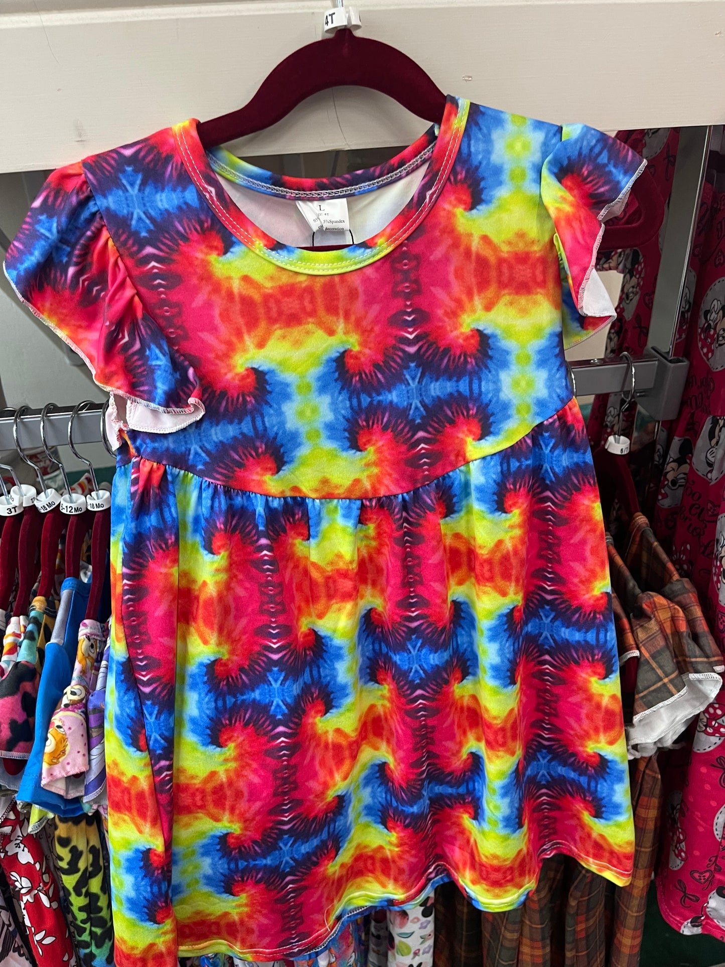 Tie-Dye Rainbow Dress