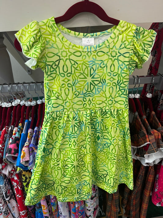 Green Swirl Dress