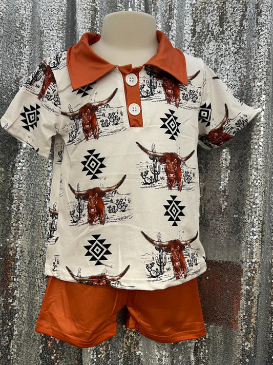 Longhorn Shorts Set